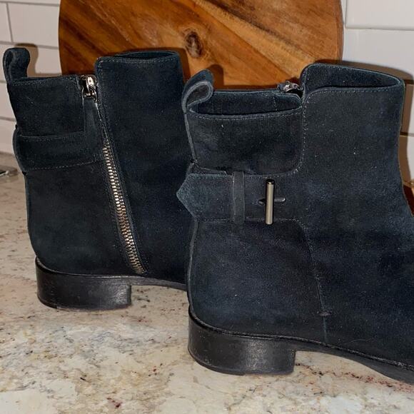 REED KRAKOFF $1k Black Suede Italian Made Chelsea Boots | 37.5 US 7.5 - Picture 10 of 16